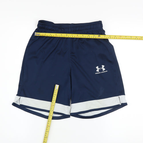 Under Armour Men’s Blue HeatGear Athletic Shorts Size S Moisture Wicking
