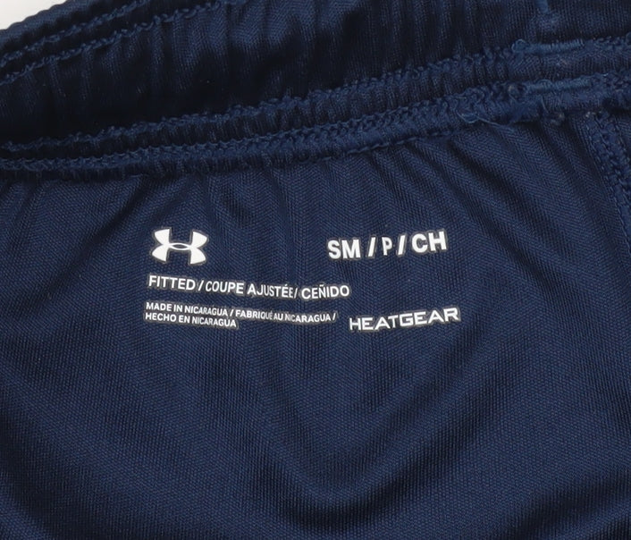 Under Armour Men’s Blue HeatGear Athletic Shorts Size S Moisture Wicking
