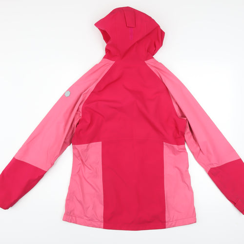 Regatta Womens Pink Waterproof Hooded Rain Jacket Size 10