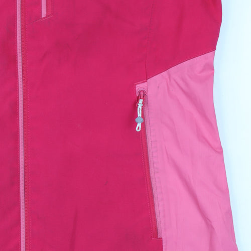 Regatta Womens Pink Waterproof Hooded Rain Jacket Size 10