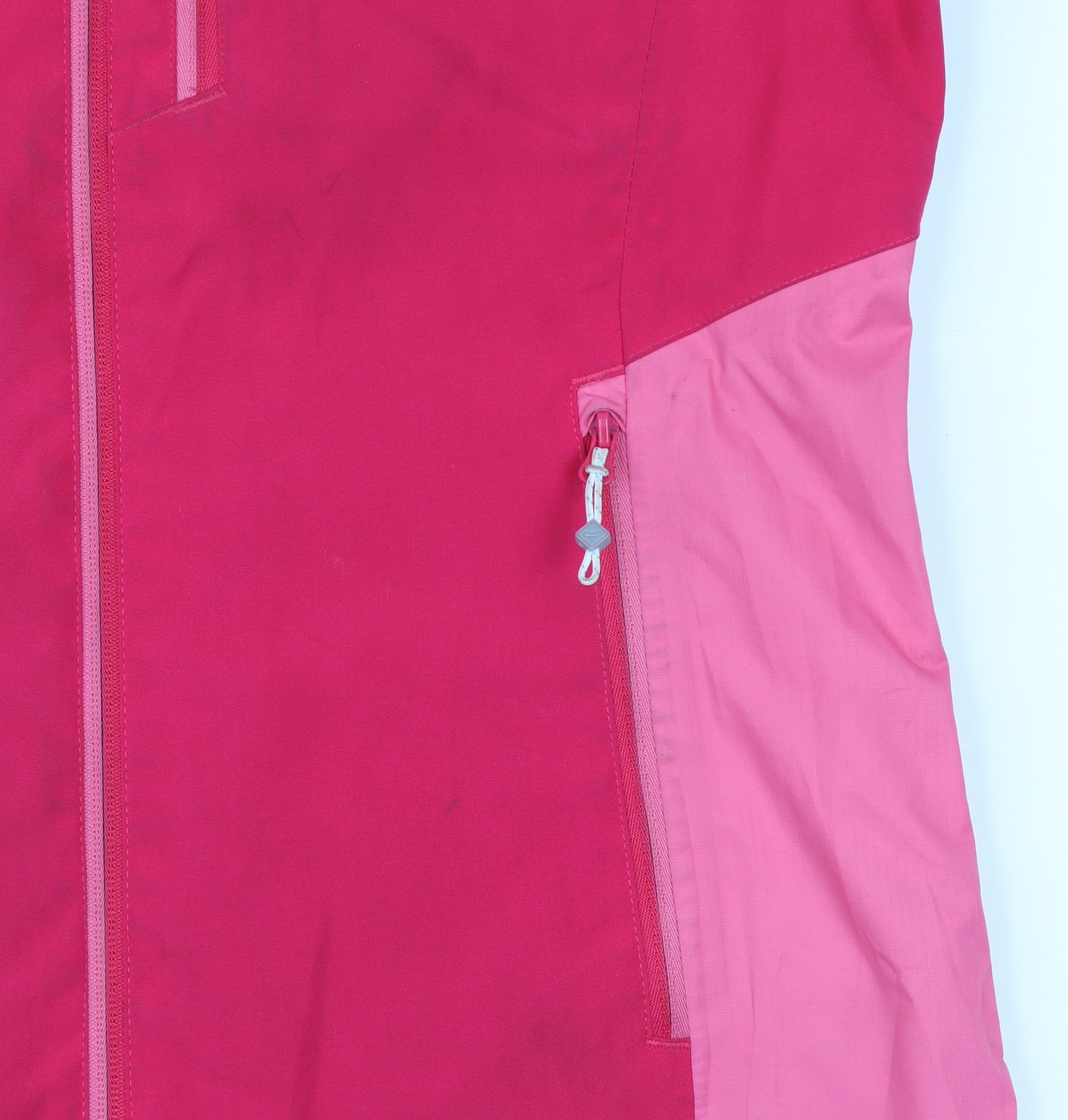 Regatta Womens Pink Waterproof Hooded Rain Jacket Size 10