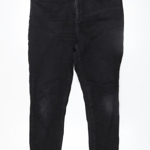 Savida Women’s Black High Rise Skinny Jeans Size 16 Stretch Denim