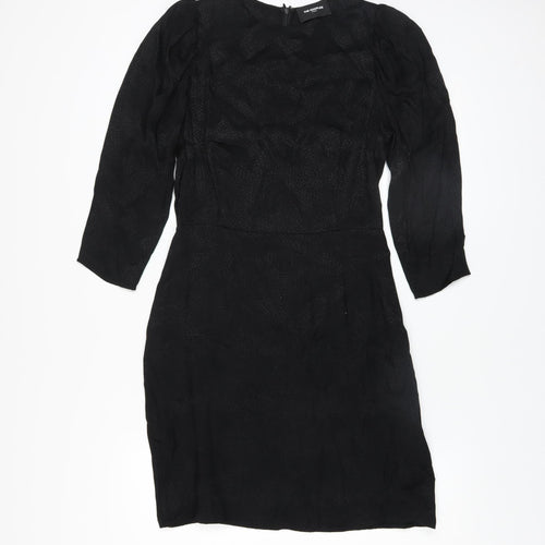 The Kooples Women's Black Viscose Sheath Dress UK 10