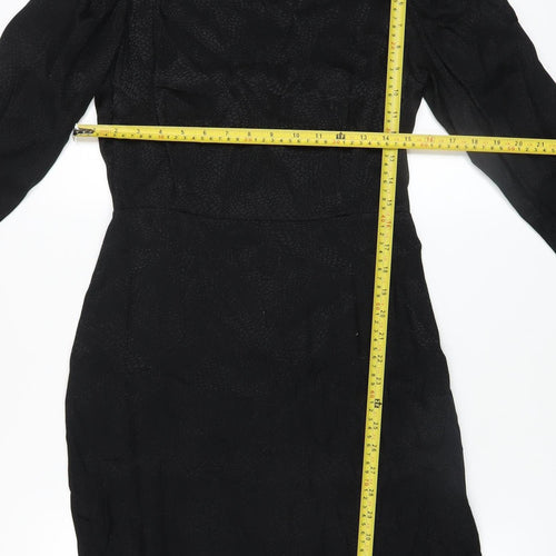 The Kooples Women's Black Viscose Sheath Dress UK 10