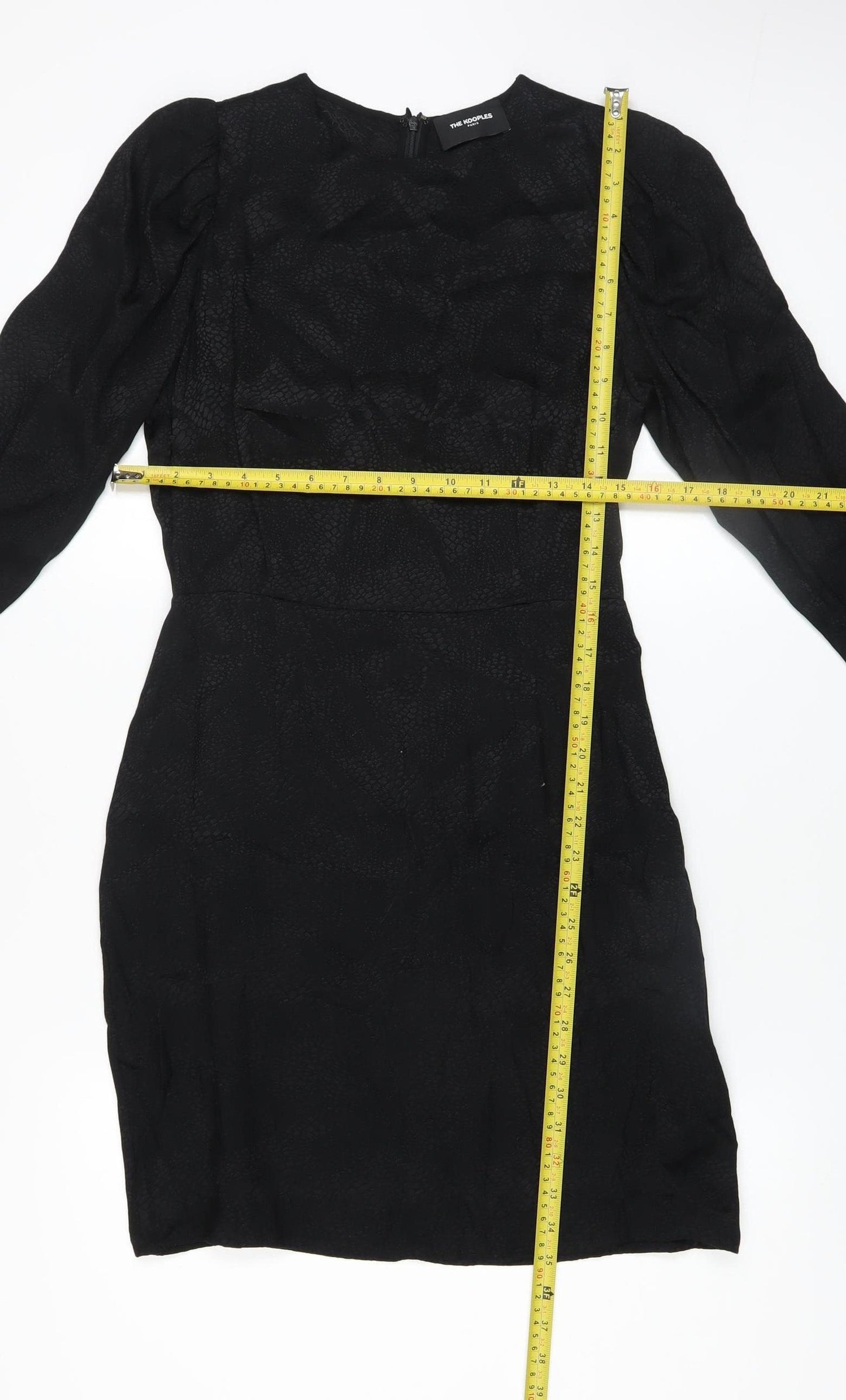 The Kooples Women's Black Viscose Sheath Dress UK 10