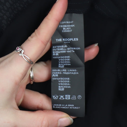 The Kooples Women's Black Viscose Sheath Dress UK 10