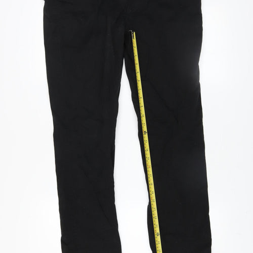 Tom Becker Men's Black Cotton Chino Trousers Size 36 Regular