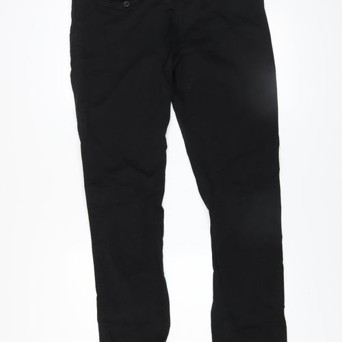 Tom Becker Men's Black Cotton Chino Trousers Size 36 Regular