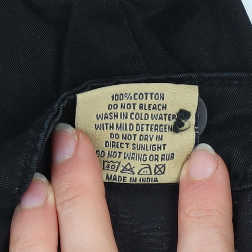 Tom Becker Men's Black Cotton Chino Trousers Size 36 Regular