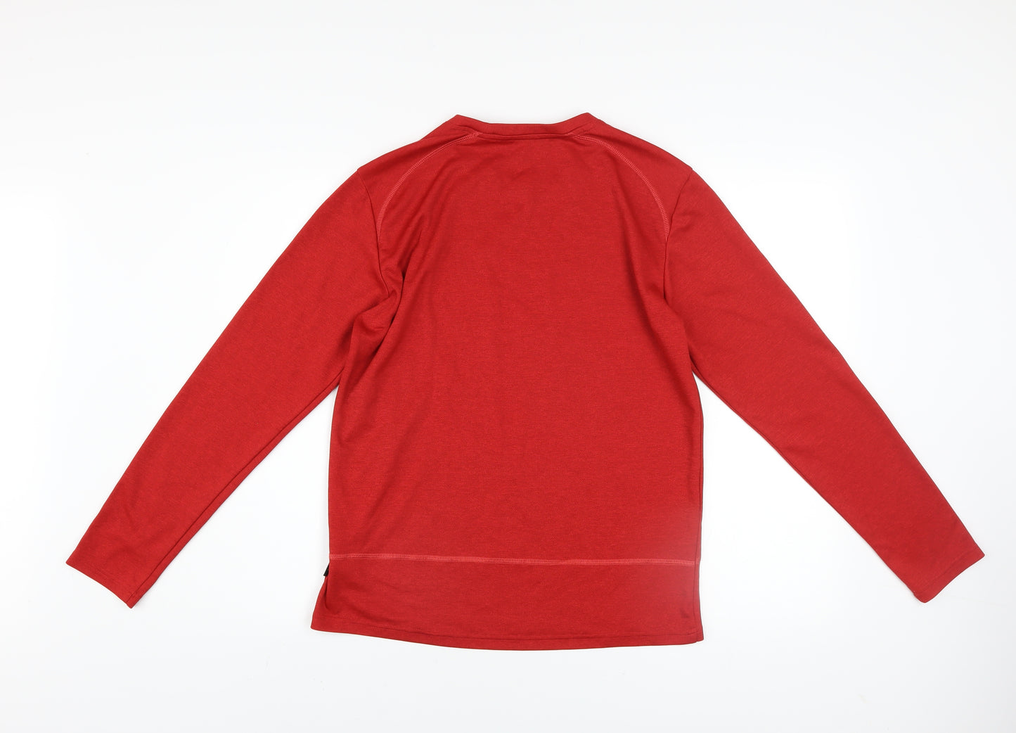 Jack Wolfskin Men's Red Crew Neck Long Sleeve Sweatshirt M Polyester