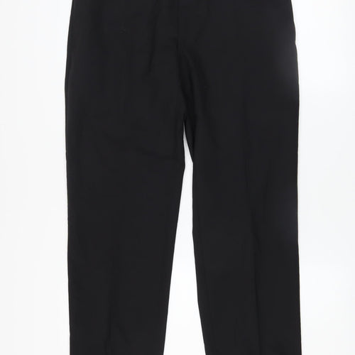 Strellson Men’s Black Regular Fit Dress Pants Size M Business Trousers