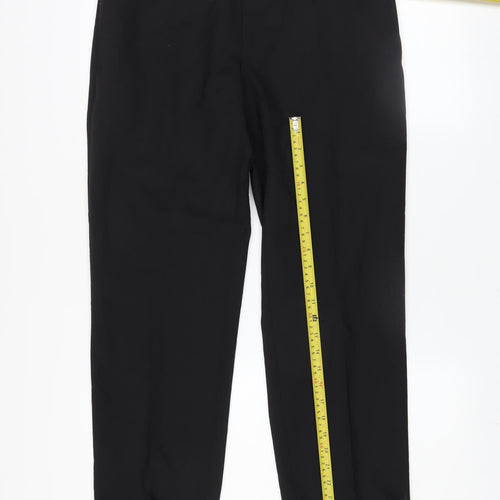 Strellson Men’s Black Regular Fit Dress Pants Size M Business Trousers