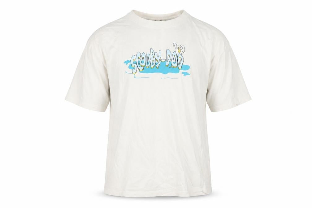 Mavi Men's White Scooby-Doo Graphic Print Cotton T-Shirt One Size