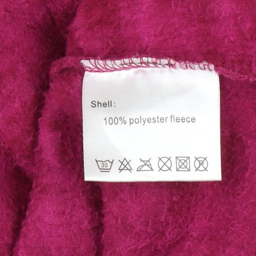 Portwest Womens Pink Pullover Hoodie Size 8 Fleece Hooded Sweatshirt