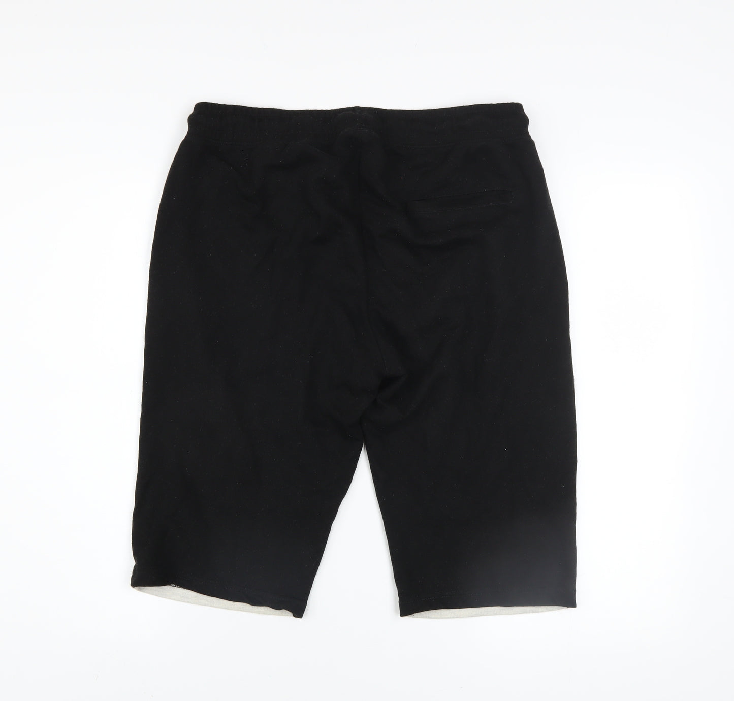 Team Spirit Men Black Colourblock Athletic Shorts L 87cm
