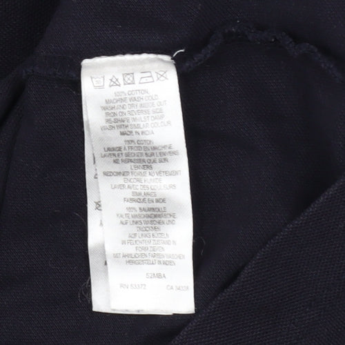 French Connection Men's Black Cotton Long Sleeve Button-Up Shirt M