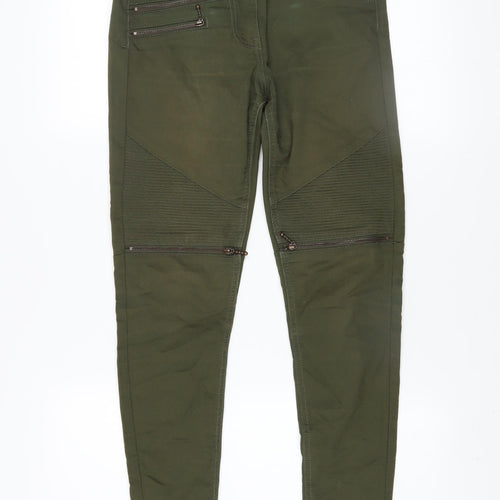 Very Women’s Green Skinny Zip Detail Jeans Size 8