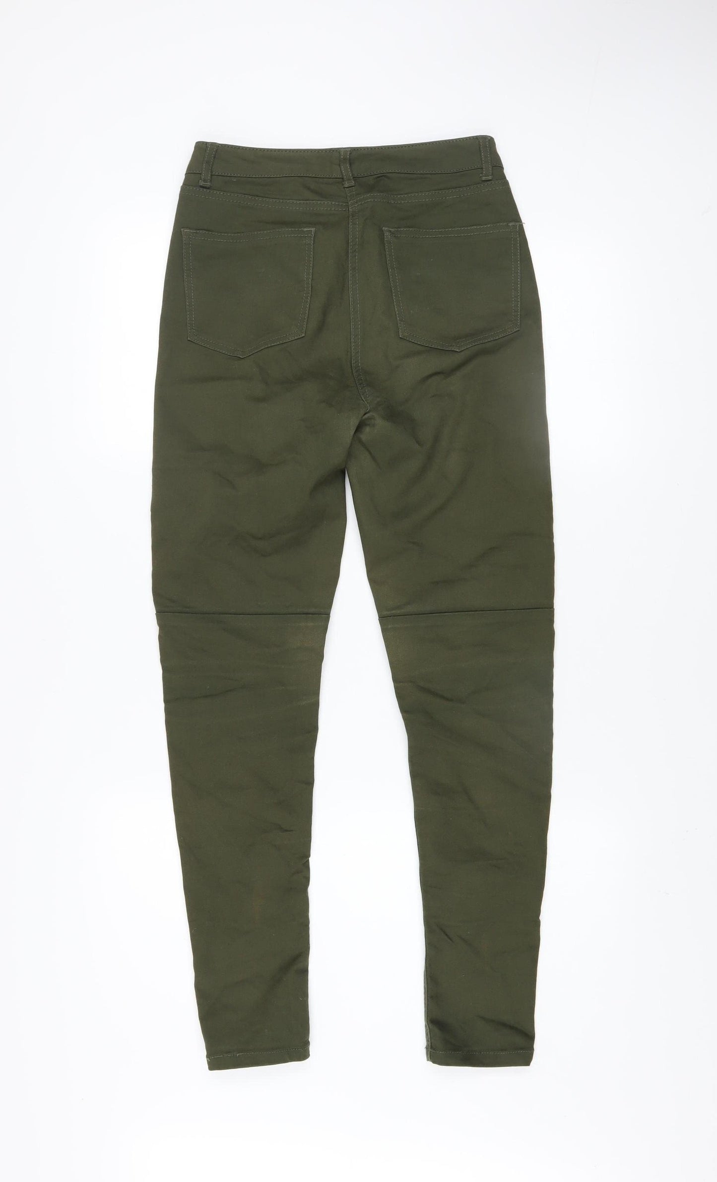 Very Women’s Green Skinny Zip Detail Jeans Size 8