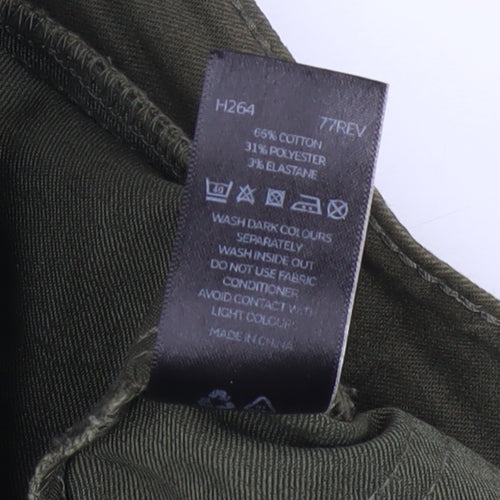 Very Women’s Green Skinny Zip Detail Jeans Size 8