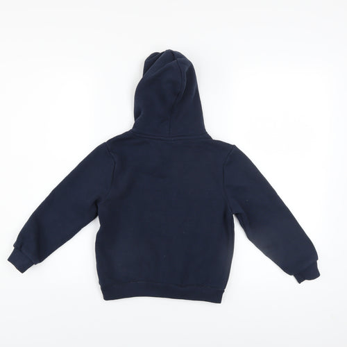 Lacoste Boys Blue Slim Fit Pullover Hoodie 6 Years Logo Fleece Sweatshirt