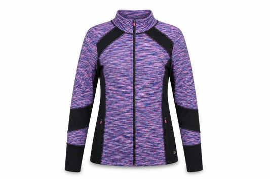 Front view of St. Bernard for Dunnes Women’s Multicoloured, size UK 10 Slim, Fit Active Track Jacket