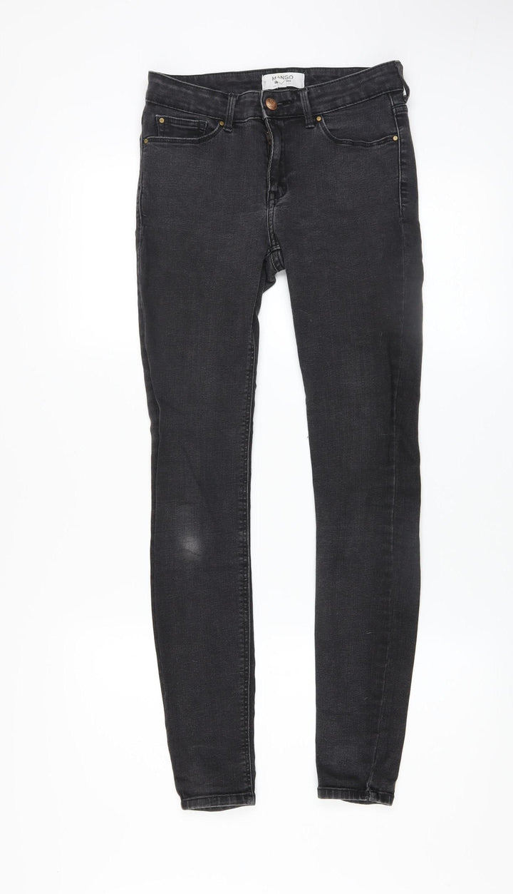 Mango Women’s Black Skinny Stretch Denim Jeans Size 8