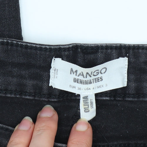 Mango Women’s Black Skinny Stretch Denim Jeans Size 8
