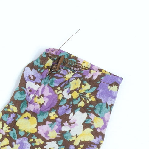 QED London Women’s Multicoloured Floral A-Line Dress Size 10
