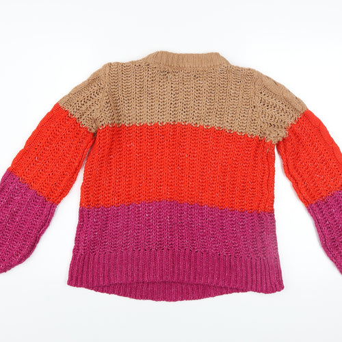 Vero Moda Women’s Multicoloured Chunky-Knit Pullover Jumper XS