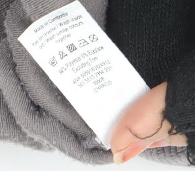 George Girls Grey Velour Long Sleeve Pullover Sweatshirt Size 8-10 Years