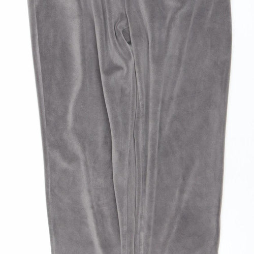 George Women’s Grey Velour Jogger Trousers Size 4-6