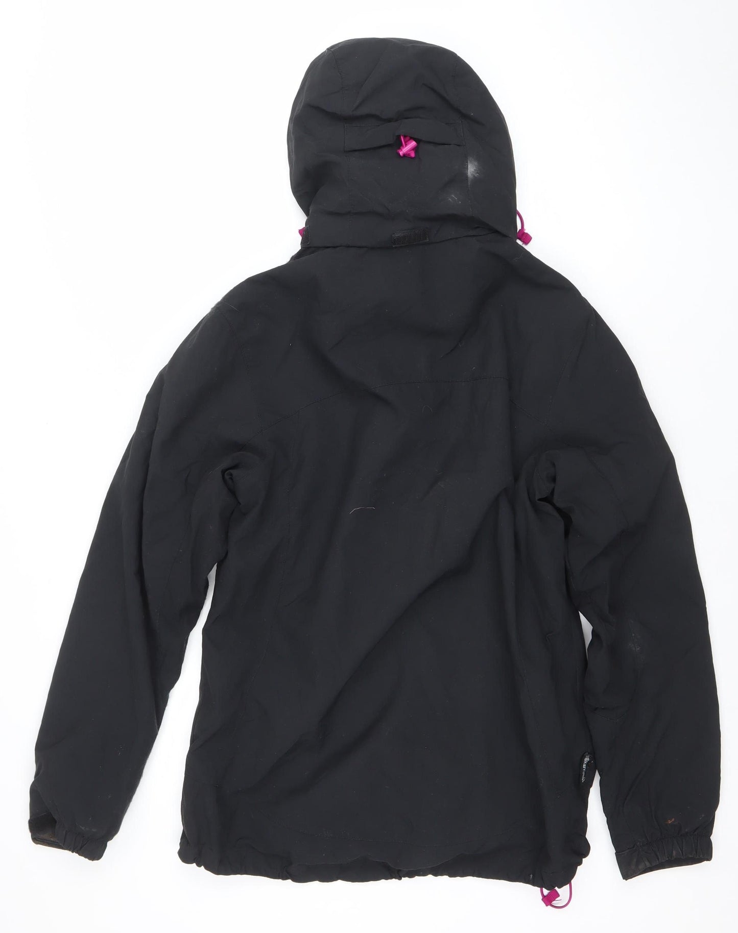 Karrimor Women Black Waterproof Hooded Rain Jacket Size 12