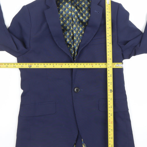 Next Boys Blue Formal Suit Jacket 9 Years Regular Fit Notch Lapel