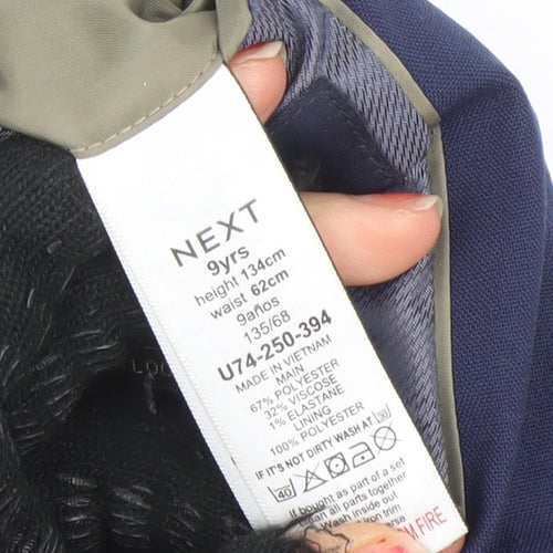 Next Boys Blue Formal Suit Jacket 9 Years Regular Fit Notch Lapel