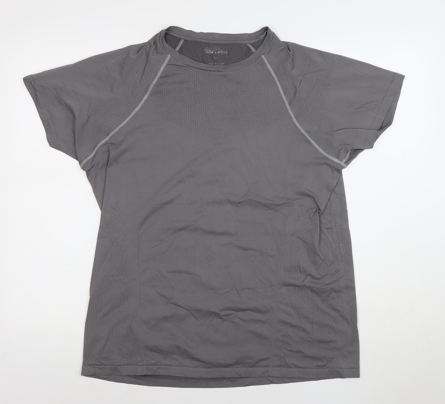 ASOS 4505 Men's Grey Short Sleeve Athletic T-Shirt Size L