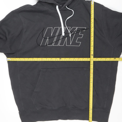 Nike Womens Black Large Pullover Hoodie with Logo