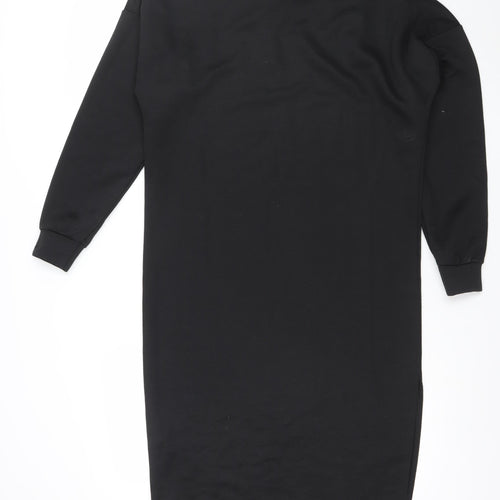 Boohoo Women Black Size 8 Long Sleeve Bodycon Midi Dress