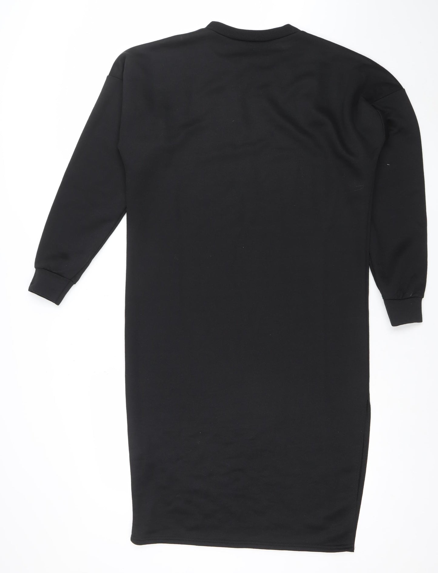 Boohoo Women Black Size 8 Long Sleeve Bodycon Midi Dress