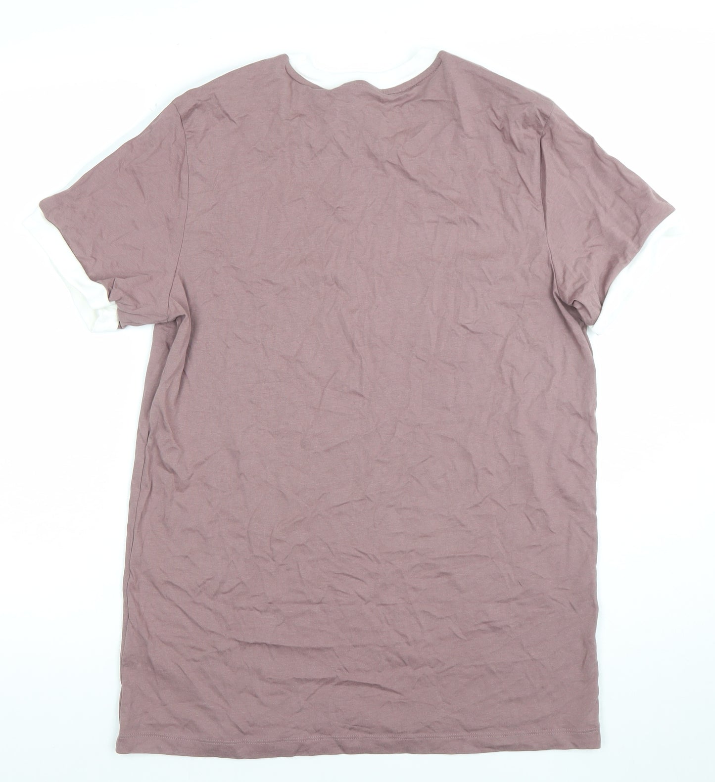 Adidas Men's Purple Short Sleeve Cotton Sports T-Shirt Size S