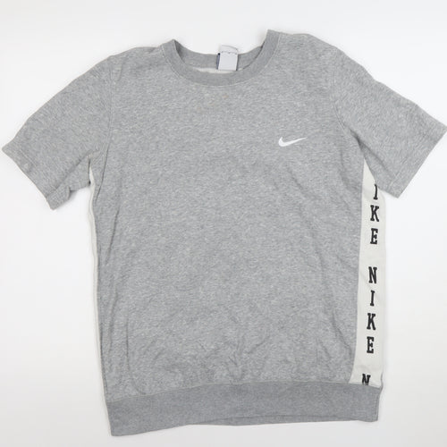 Nike Womens Grey Short Sleeve Crew Neck T-Shirt M