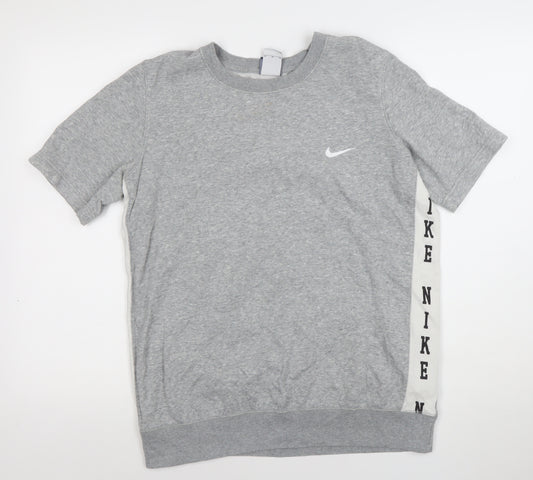 Nike Womens Grey Short Sleeve Crew Neck T-Shirt M