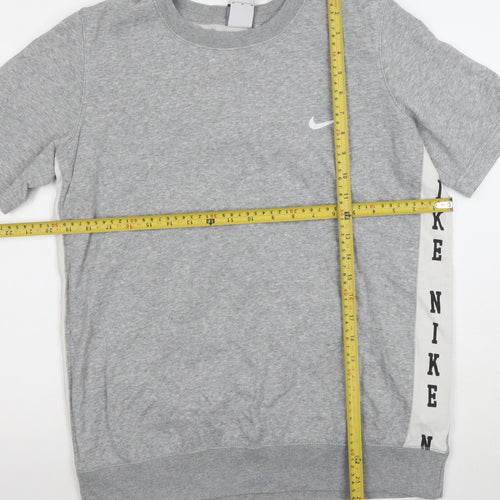 Nike Womens Grey Short Sleeve Crew Neck T-Shirt M