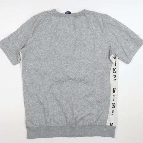 Nike Womens Grey Short Sleeve Crew Neck T-Shirt M