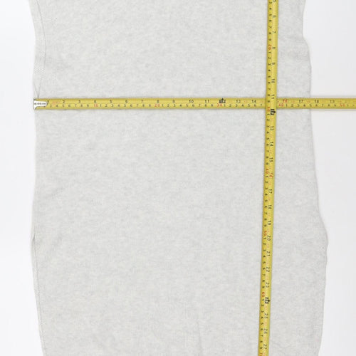 Phase Eight Women's Grey Wool Blend Roll Neck Jumper Dress Size S