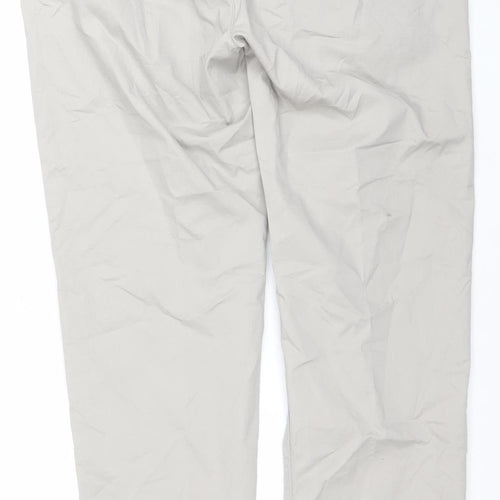 Next Supply Men's Beige Slim Chino Trousers 36L Cotton Blend