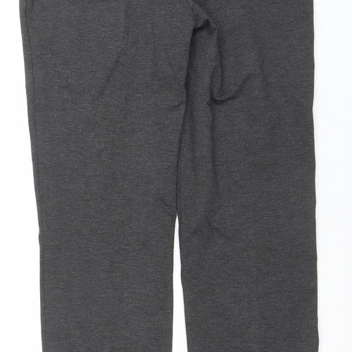 Marks and Spencer Womens Grey Slim Trousers Size 10 Long