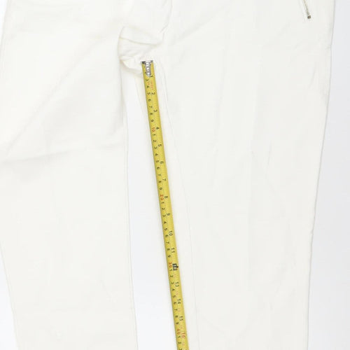 F&F Women’s Ivory Stretch Slim Trousers Size 14
