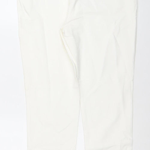 F&F Women’s Ivory Stretch Slim Trousers Size 14