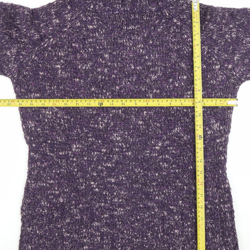 NEXT Womens Purple Roll Neck Chunky Knit Jumper Size 12