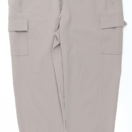 Avalanche Women Beige Cargo Trousers L Lightweight Polyester